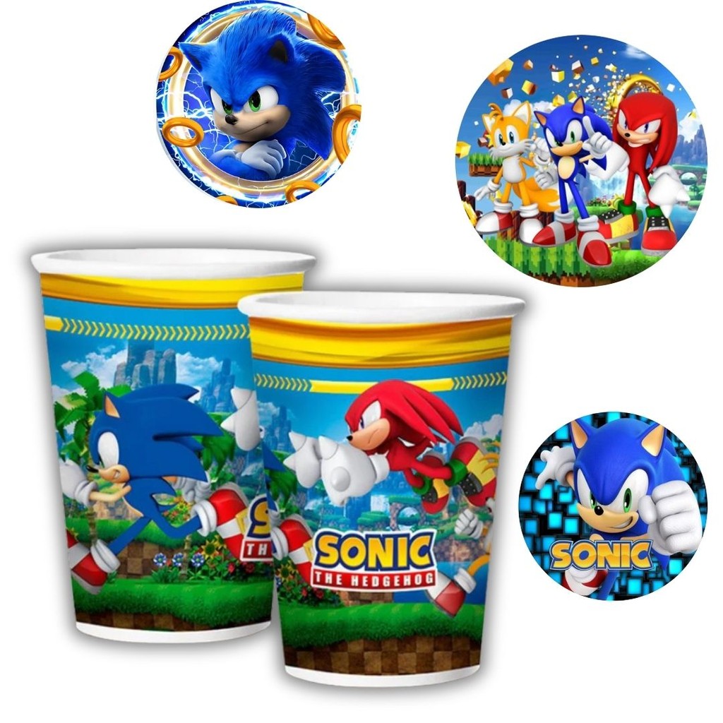 8 COPO PAPEL FESTA SONIC 180ML REGINA