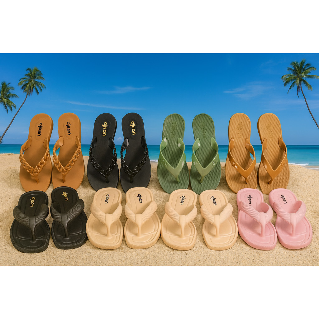 Chinelo Feminino Dijean Sandália de dedo Plataforma Confortável Anatômico Cores Variadas Leve e Estiloso