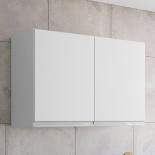 Armário de Cozinha Aéreo 80cm Com 2 Portas Andréia Branco   - AJL Móveis em Oferta na Shopee