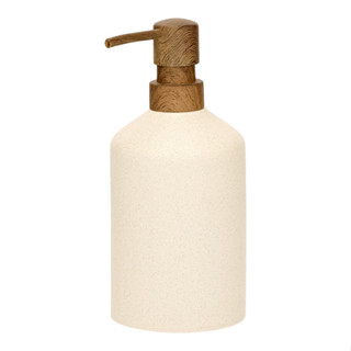 Dispenser Porta Sabonete Líquido Estilo Rústico Em Cerâmica Com Bico Amadeirado em Oferta na Shopee