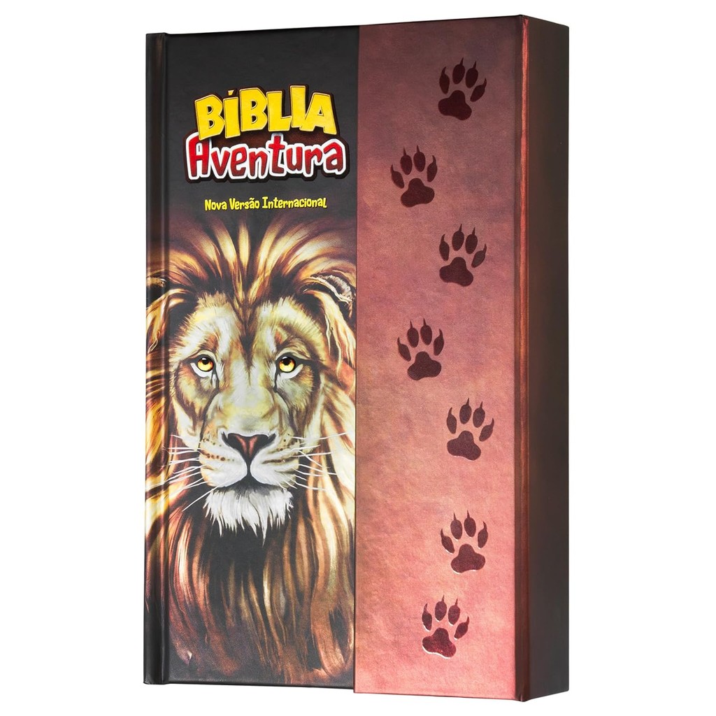 Bíblia Aventura para Crianças | NVI | Leitura Perfeita | Capa Dura Leão | Com Fechamento em Imã em Oferta na Shopee