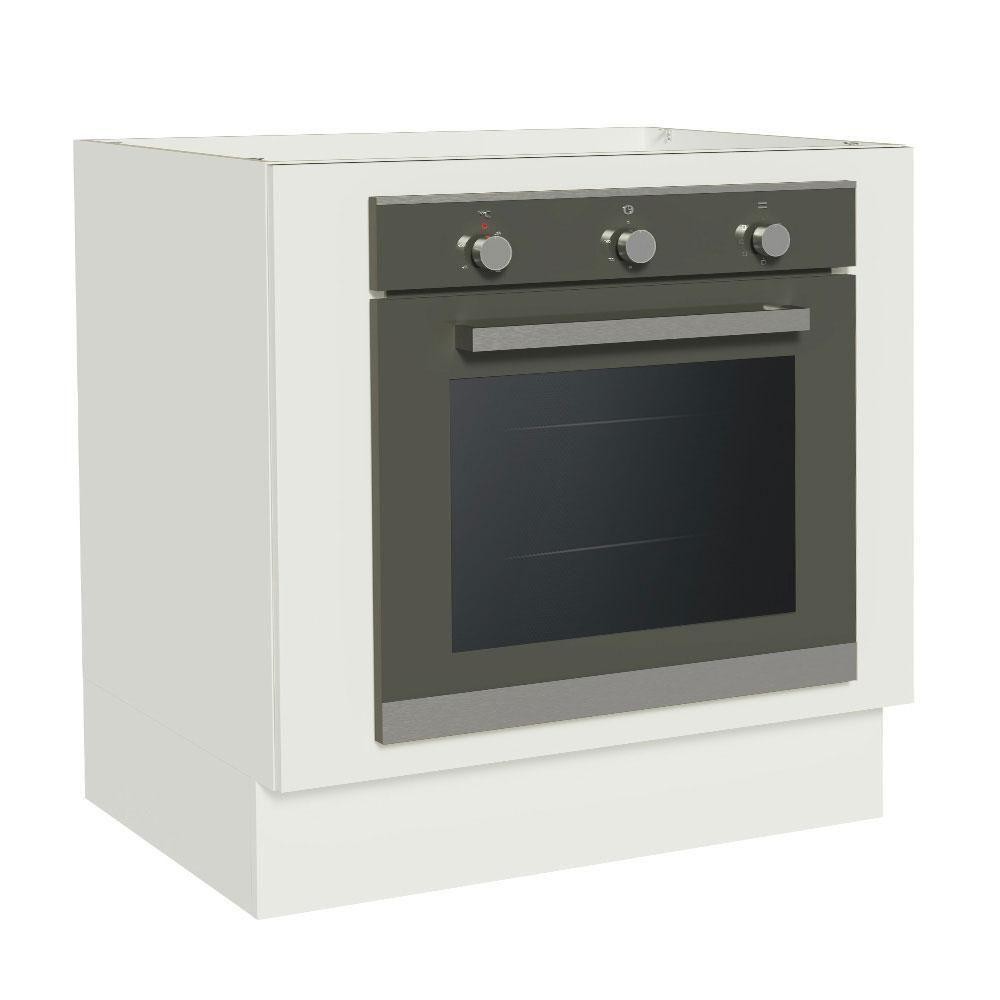 Balcão Para Forno Embutir 80x60cm Sem Tampo Branco