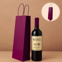 20 SACOLA PARA VINHO MARSALA 13,5 X 8 X 39 (LC) - REF:00(CHOCO)