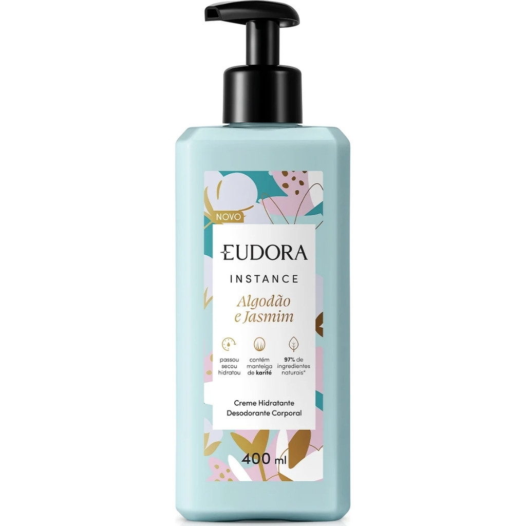 INSTANCE LOCAO HIDRATANTE ALGODAO E JASMIM 400ML