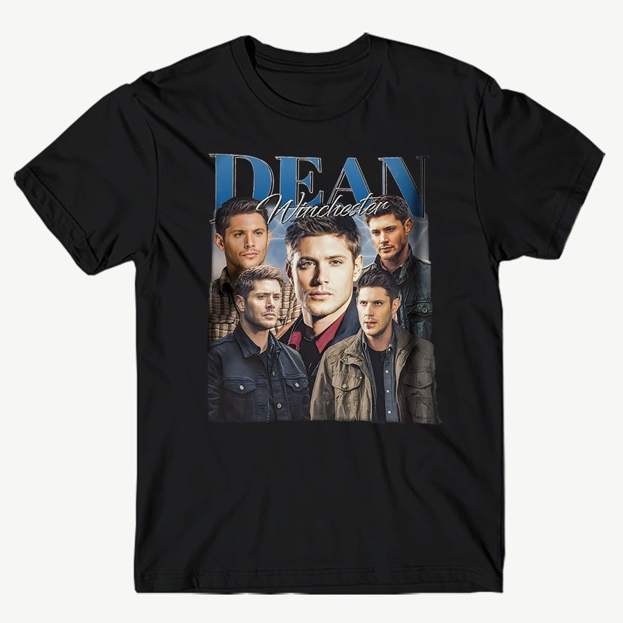 Camisa Camiseta Básica Serie Clássica Supernatural Dean Winchester Estampa Algodão
