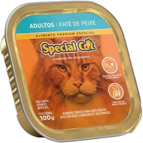 Ração Úmida Premium Special Cat para Gatos Adultos sabor Patê de Peixe 100g