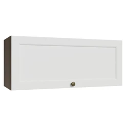Armário Aéreo 80 cm 1 Porta Basculante Rustic/Branco Vik Madesa