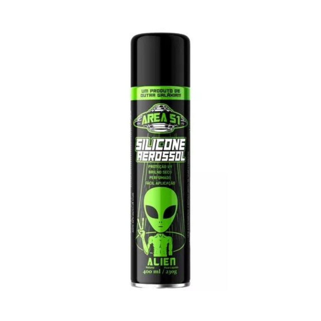 Destaque Silicone Spray Perfumado Alien 400ml Centralsul