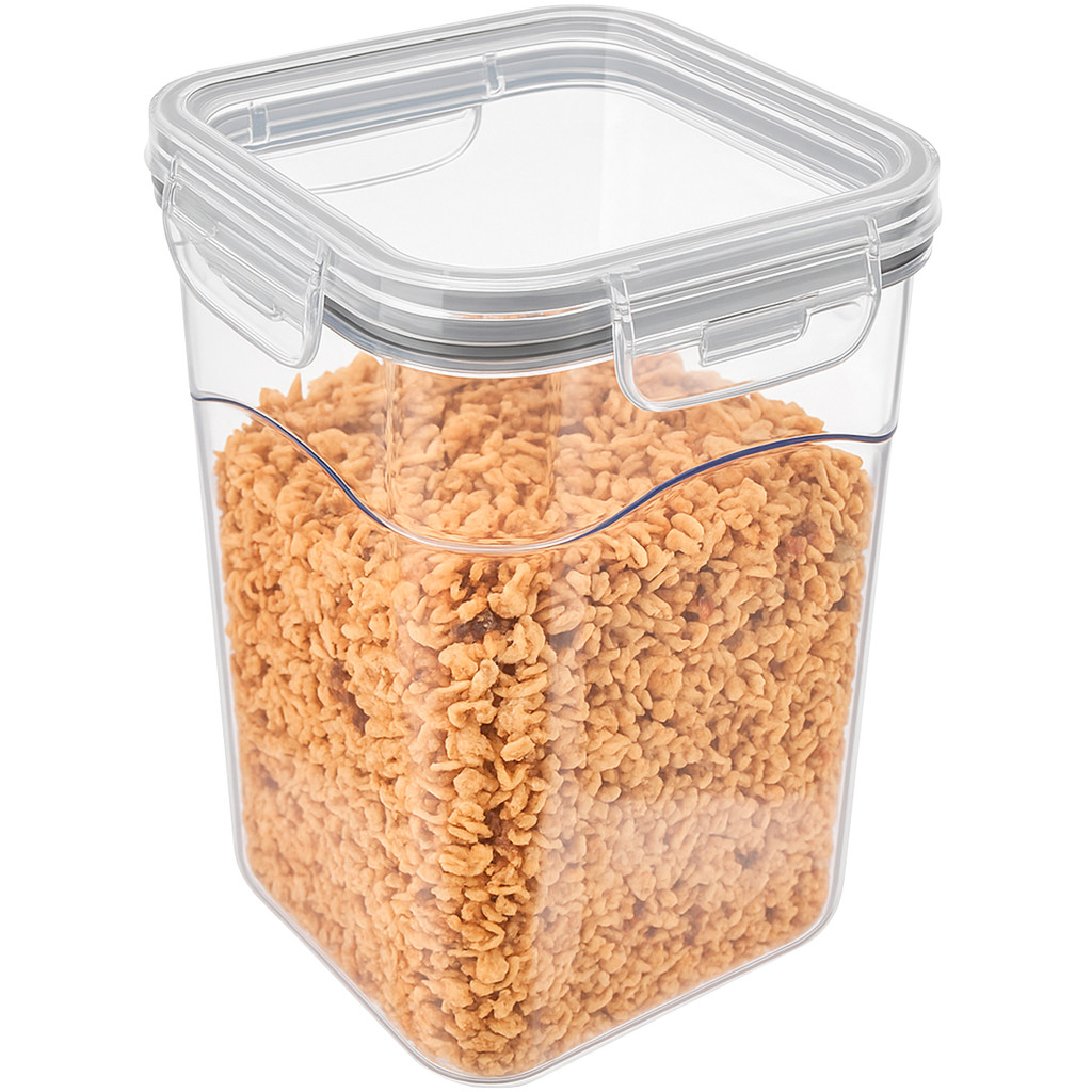 Pote 100% Hermético Porta Alimentos Cristal 1,5 Litros Comida Organiza Veda Conserva Lig Brin