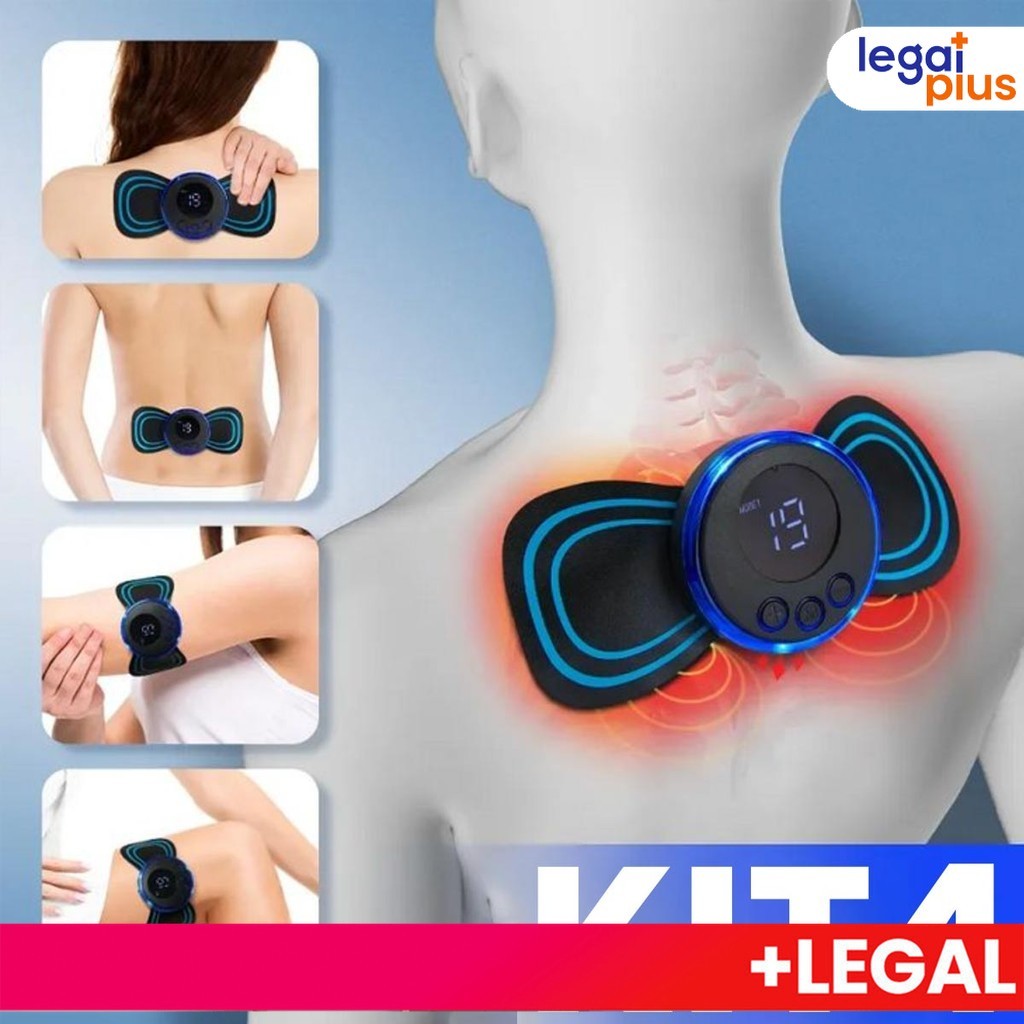 Promoção de Kit Massageador De Elétrico De Pescoço Portátil Massageador Cervical Lombar e Corpo EMS