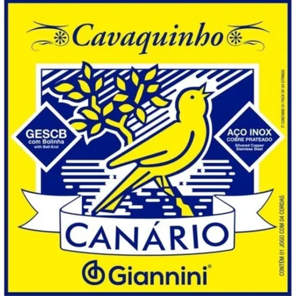 Encordoamento Giannini Para Cavaco Com Bolinha Gescb