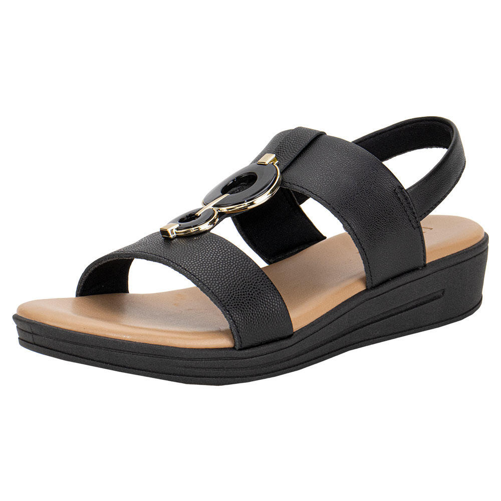 Sandália Feminina Anabela Usaflex Mm0705 em Oferta na Shopee