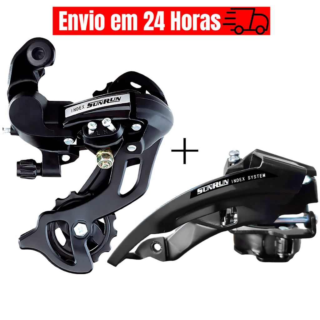 Kit Cambios 21/24v Sunrun Bicicleta Cambio Dianteiro Dual Pull e Traseiro 8v Bike - Sports & Outdoors