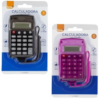 Calculadora de Bolso 8 Digitos com Cordao (Ref. CC0011) BRW em Oferta na Shopee