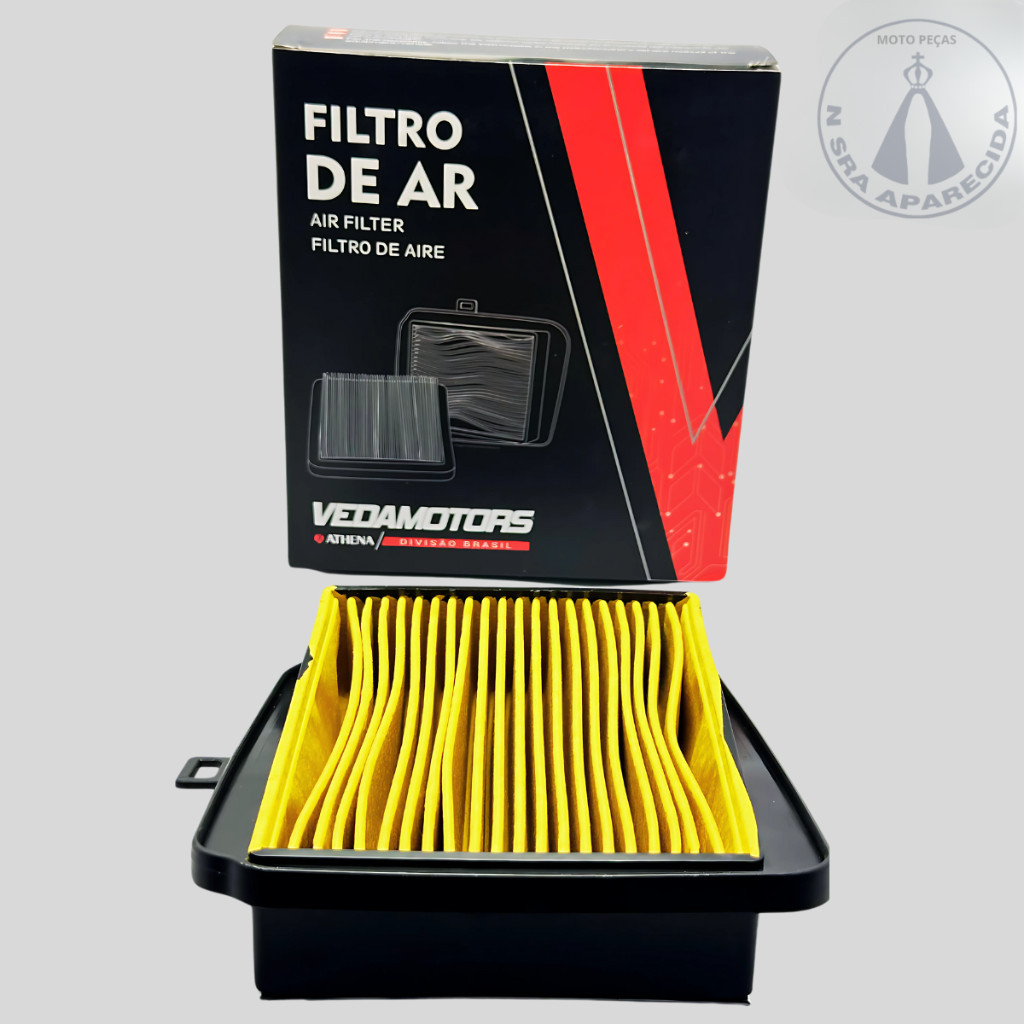 Filtro Ar Honda 125, 150, 160 Cg, Fan, Titan 2014 Em Diante Filtro De Ar Moto Cg Titan 125 150 160 2014 Em Diante
