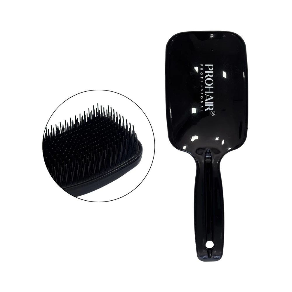 Escova Raquete desembaçadora Cabelo Cacheado e Liso Pente Profissional Prohair Sem quebra dos Fios