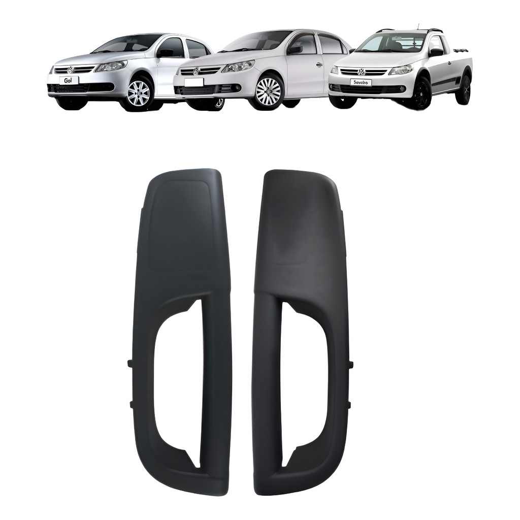 Par Puxador Interno Porta Dianteira Gol Voyage G5 G6 PRETO