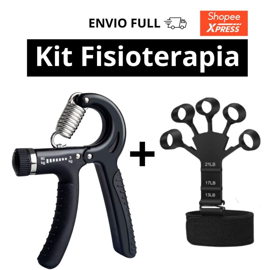 Hand Grip Flexor de Punho + Faixa Dedo Fisioterapia Exercício Fisioterapia