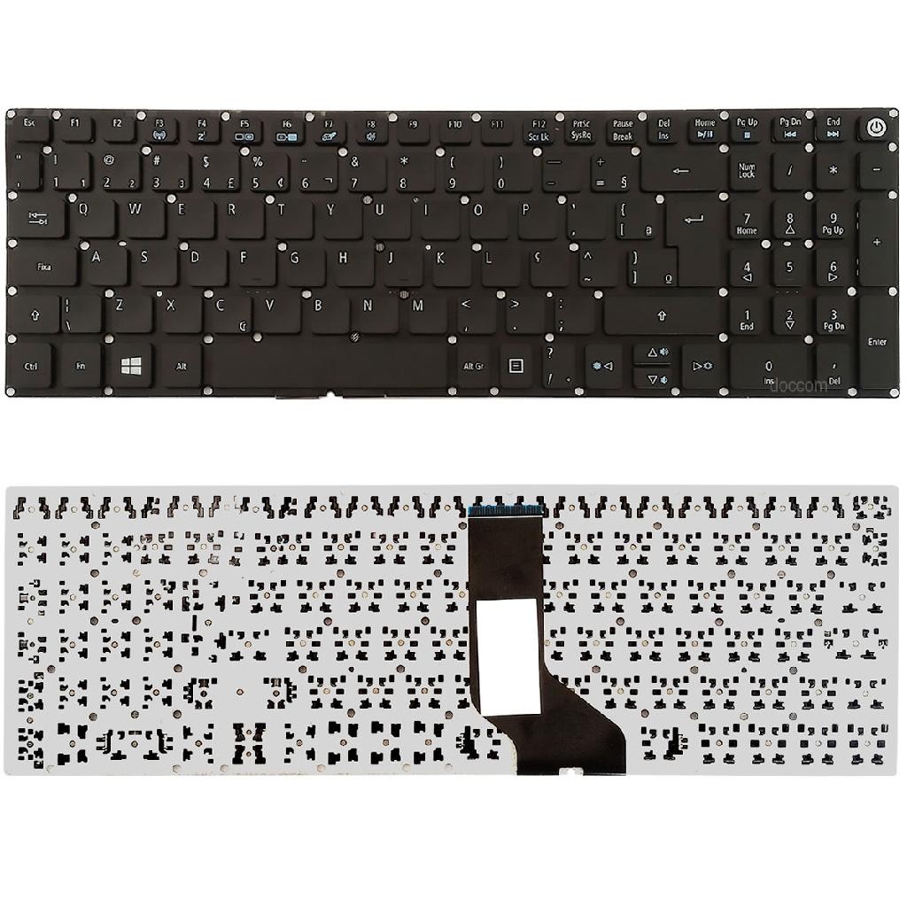 Teclado Para Notebook Acer Aspire A515-51-75uy, A517-51 A517-51g, E5-574 E5-574g E5-576 E5-553g
