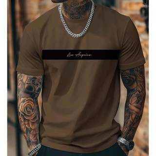 camisa 100% algodao  manga curta gola redonda