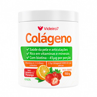 Colageno  Verisol c/Vit. e Min. Morango c/ Laranja 150G - Videira 7 em Oferta na Shopee
