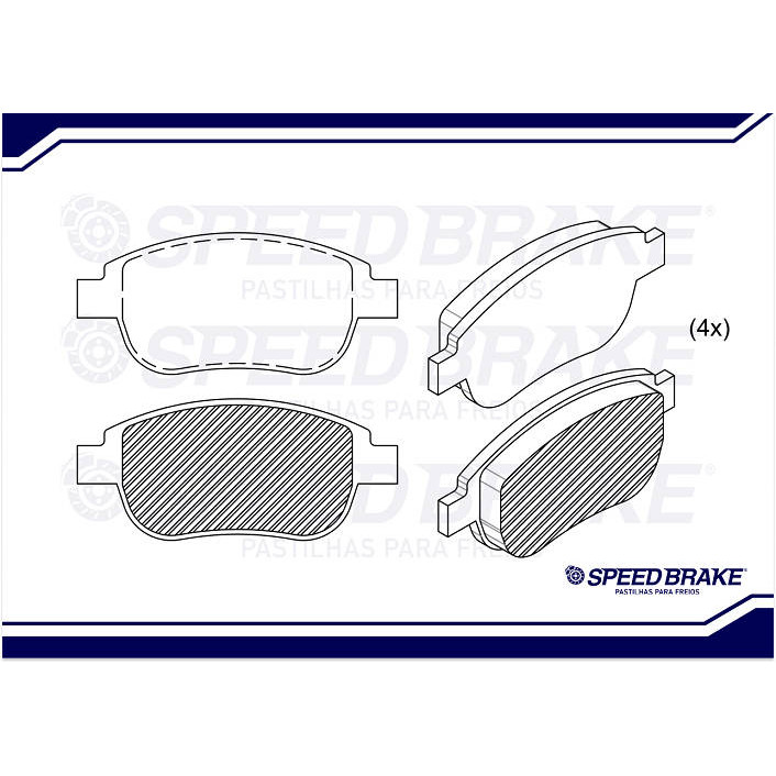 Pastilha Freio  Ds3 Hatch 1.6 16V 2010 Até 2017 Original Seed Brake