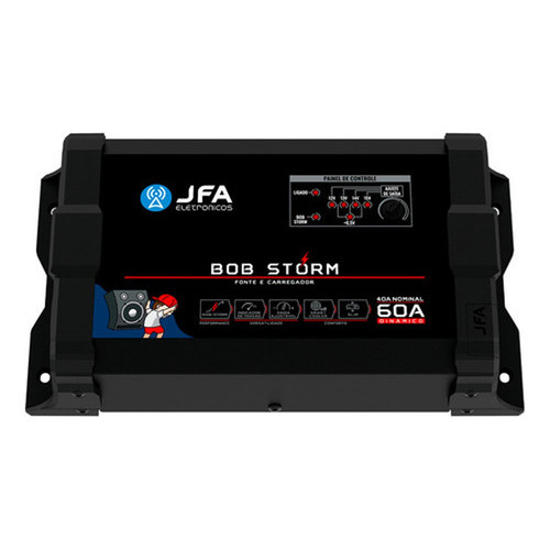FONTE CARREGADOR DE BATERIA JFA 60A BOB STORM