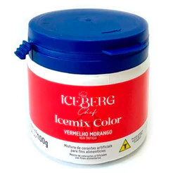 Corante em Pó Vermelho Morango 100g - Iceberg Chef