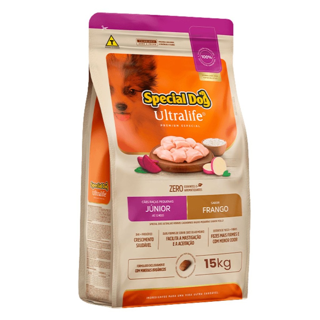 Ração Special Dog Ultralife Júnior Sabor Frango - 15Kg