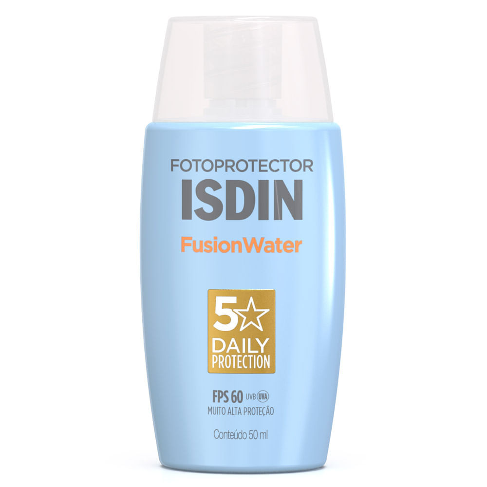 Protetor Solar Isdin Fusion Water 5 Stars Oil Control FPS 60 50ml - Beauty