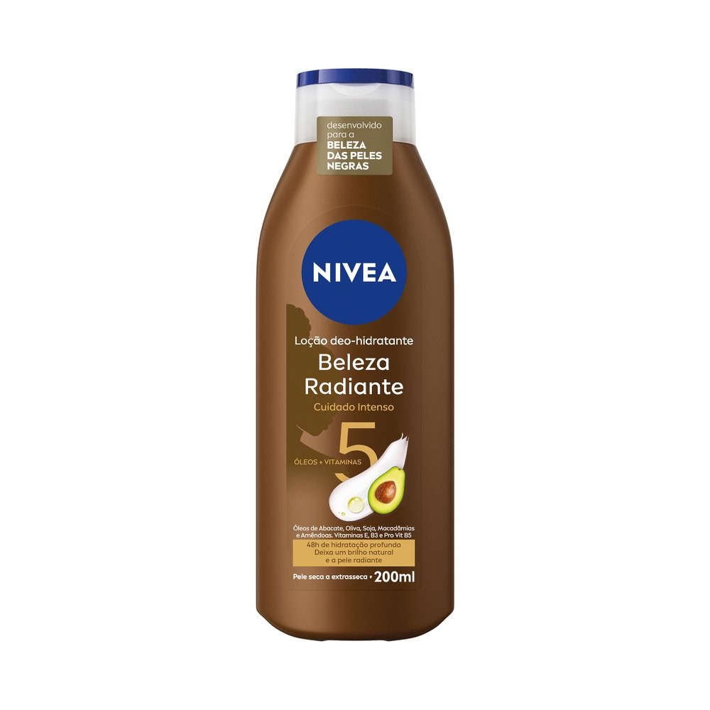 Hidratante Desodorante Nivea Beleza Radiante Cuidado Intenso 200ml - Beauty