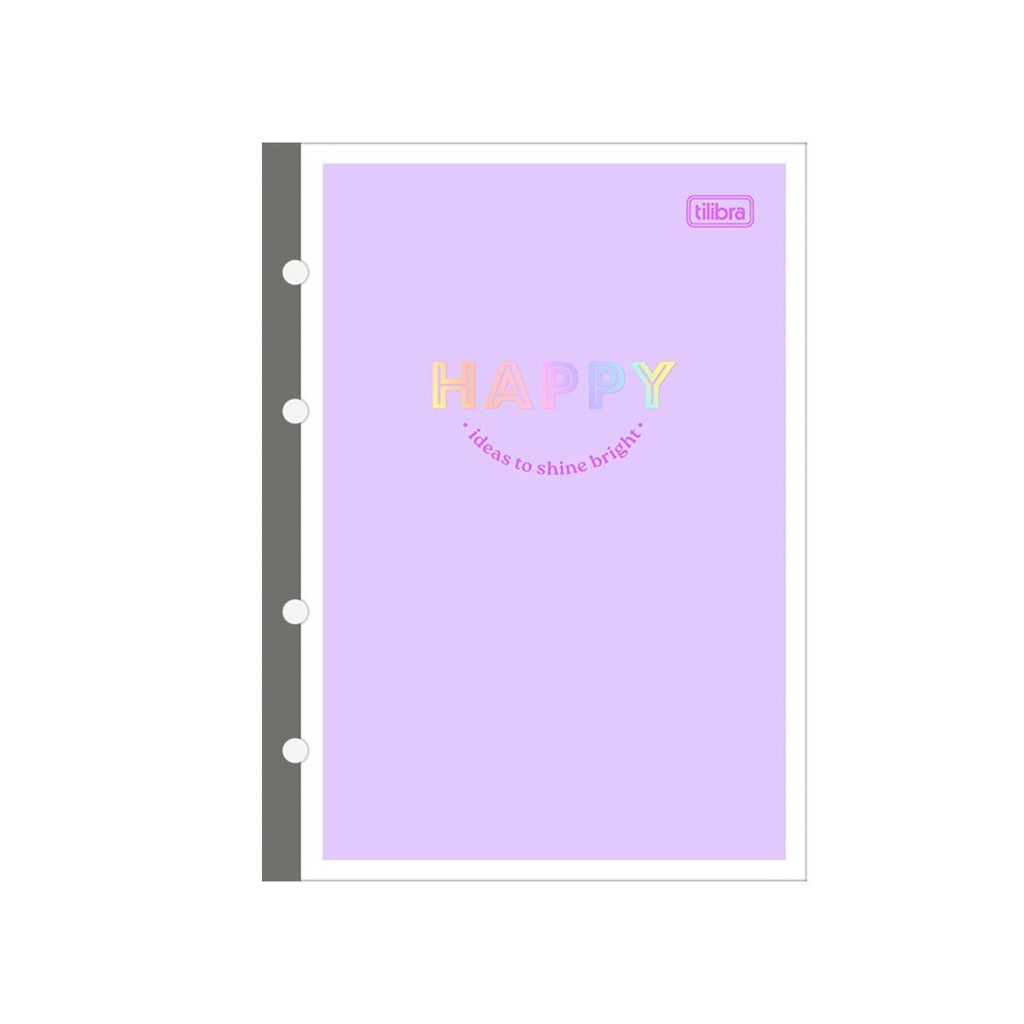 Refil Para Caderno Argolado Colegial Happy 80 Folhas - TILIFLEX em Oferta na Shopee