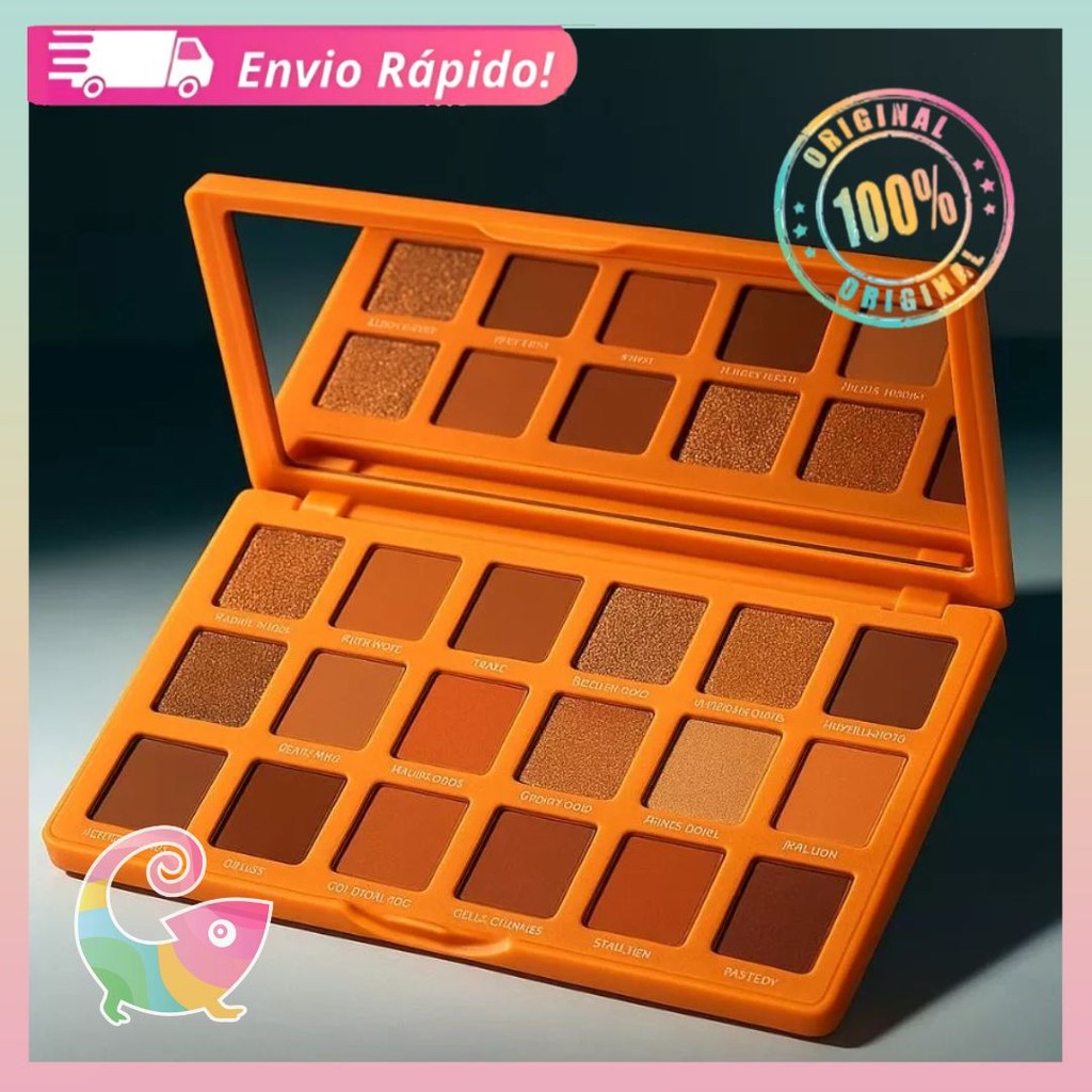 Paleta De Sombras Ruby Rose 18 Cores Tons Neutros Rodeo Sparkle