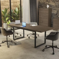Mesa De Reunião Kappesberg Frame Munique 220cm