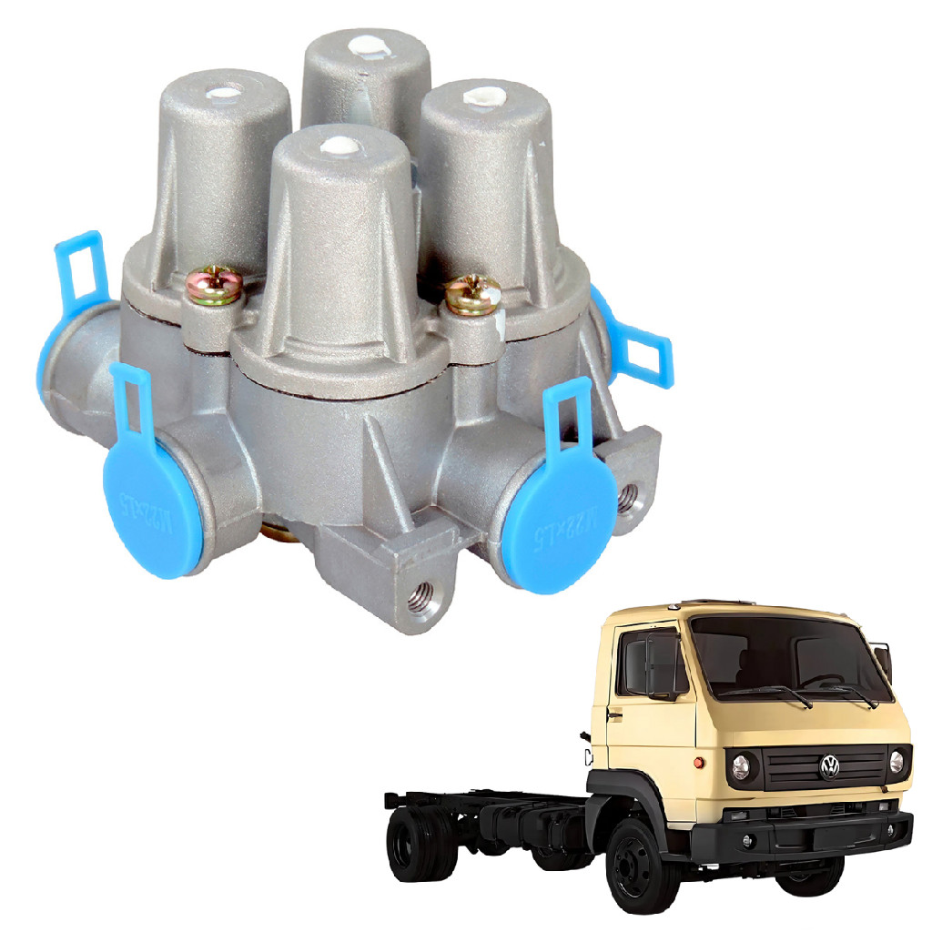 Válvula 4 Vias Ar Volkswagen 7100 8120 8150 Constellation Mercedes Accelo