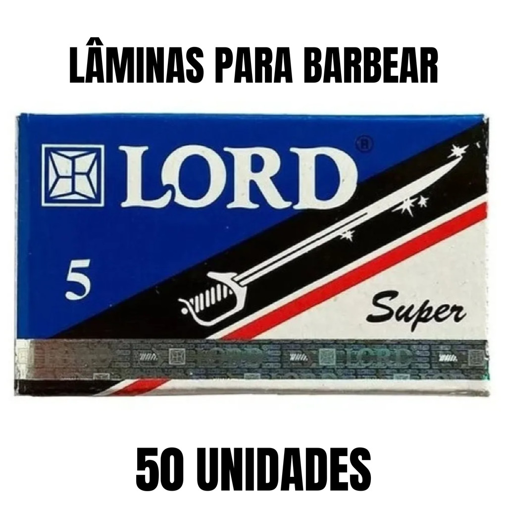 50 Lâminas Lord Inox para Barbear Aço Inoxidável em Oferta na Shopee