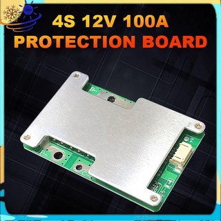 Placa De Proteção De Bateria De Lítio 4S 12V 100A LiFePO4 Com PCB De Equilíbrio/Aprimorada Energia