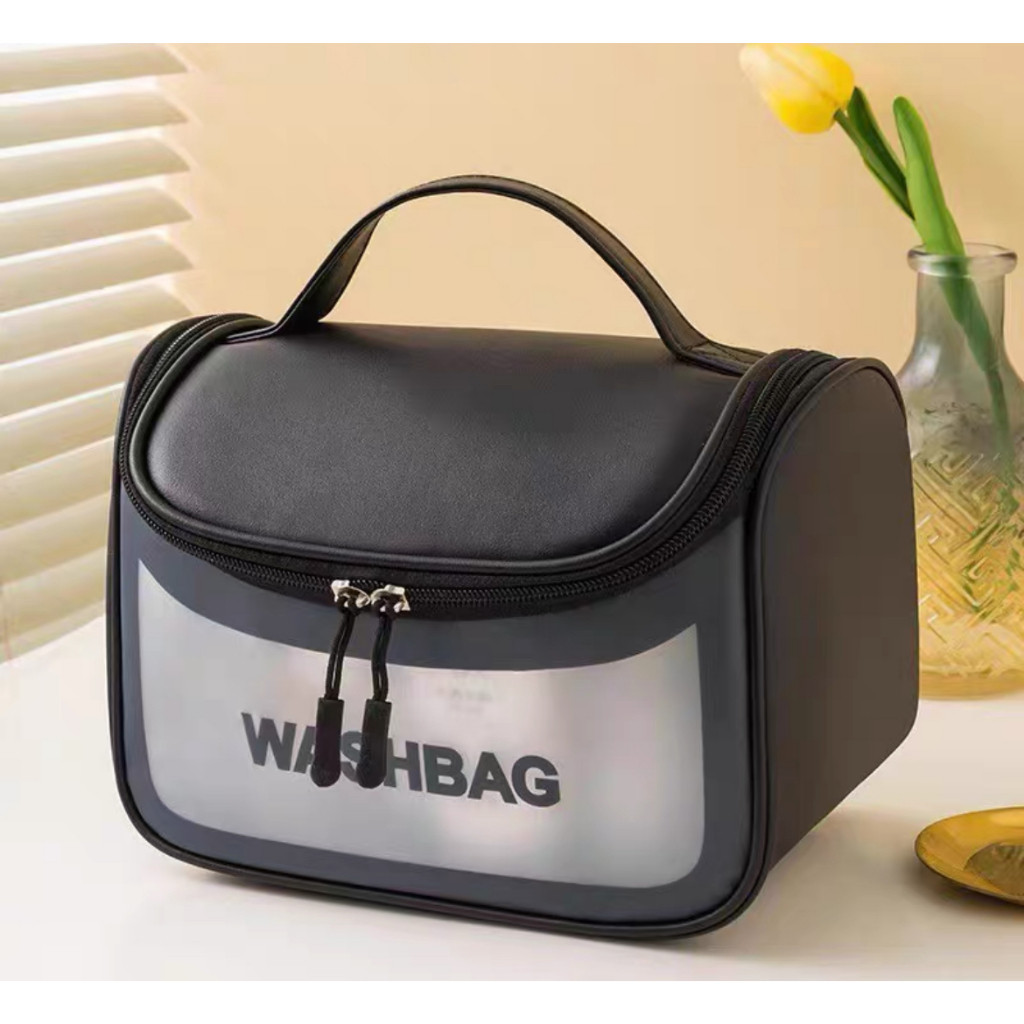 Necessário Organizador Viagem Bolsa Necessarie Transparente WashBag Impermeável yy20007 em Oferta na Shopee