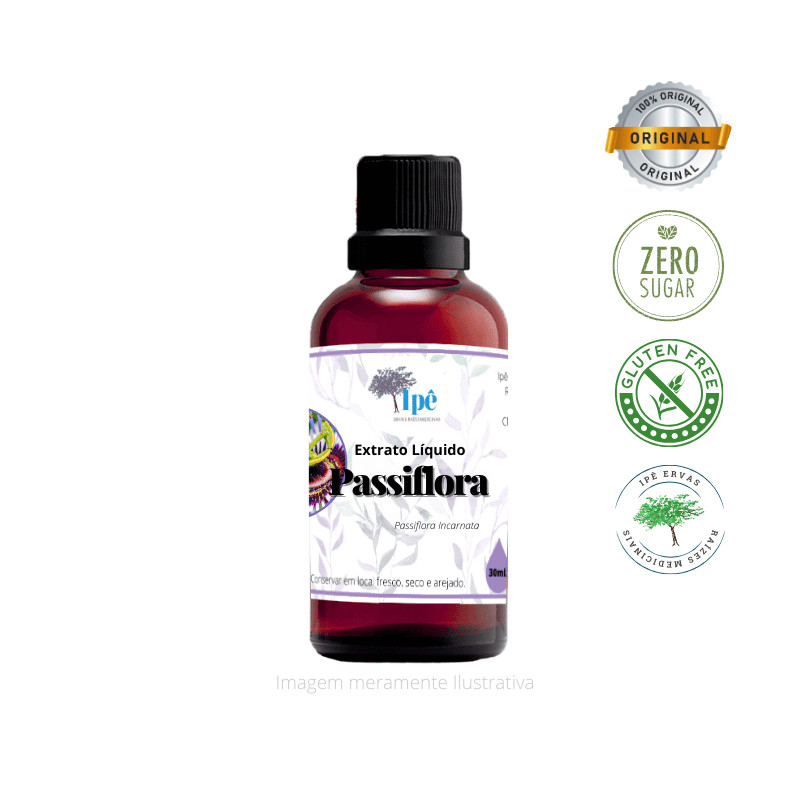 Extrato Liquido de Passiflora (Passiflora Incarnata), 30ml - Ipê Ervas