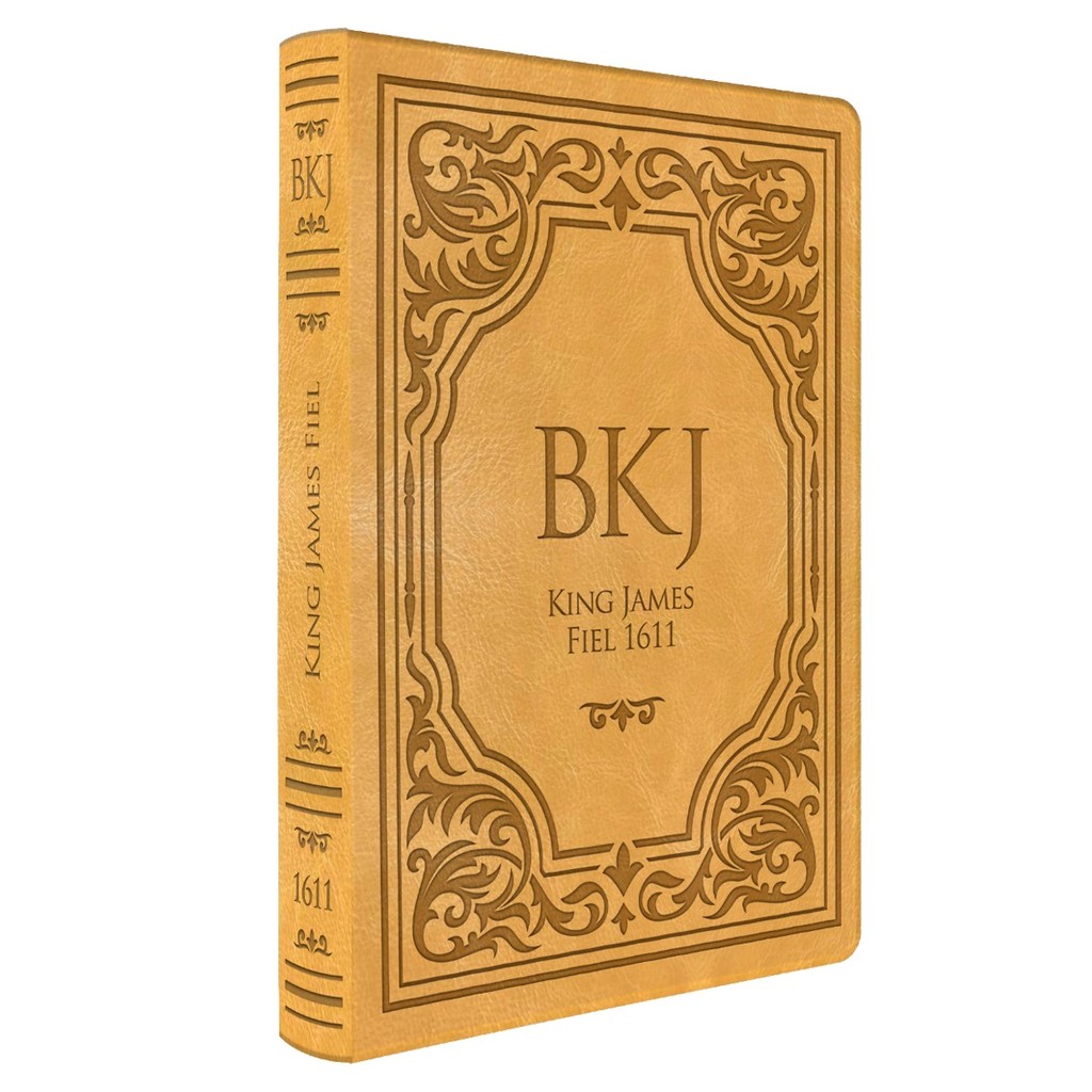 Biblia Sagrada King James Fiel 1611 Letra Gigante Capa Luxo Caramelo em Oferta na Shopee