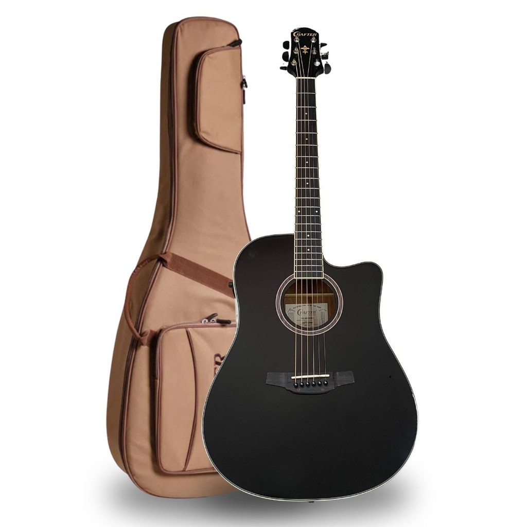 Violão Eletroacústico Crafter HD-250CE BK