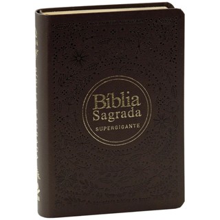 Bíblia Sagrada Letra Supergigante Naa | Palavras de Jesus em Vermelho | Vinho Folha em Oferta na Shopee