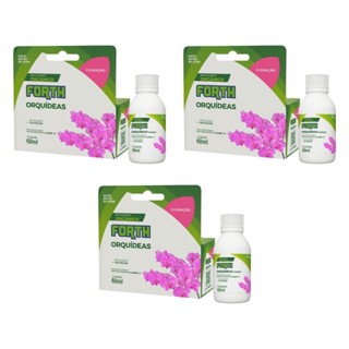 Kit 3 Fertilizante Forth para Orquídeas Floração Concentrado - 60 mL em Oferta na Shopee