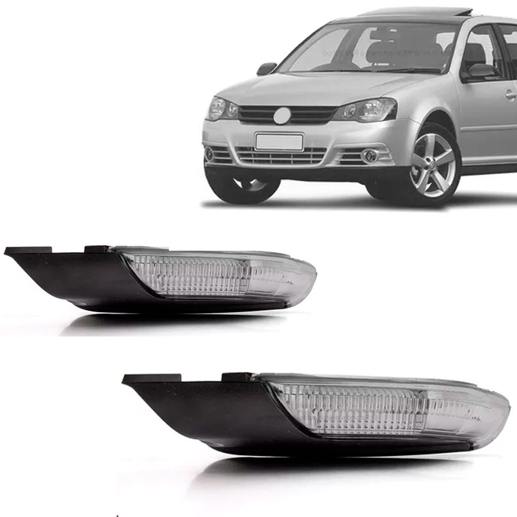 Pisca Retrovisor Golf 2008 2009 2010 2011 2012 Polo 2007 2008 2009 2010 2011 2012 Com Chicote