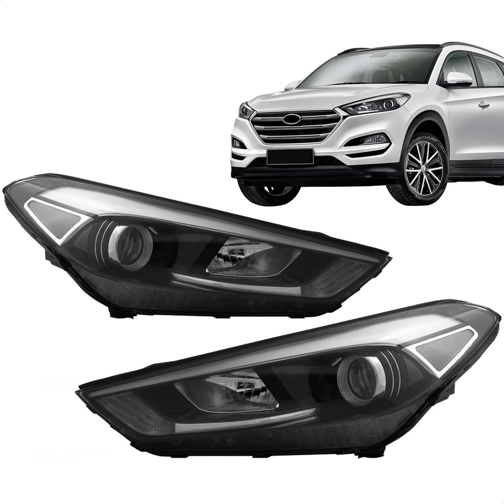 Par Farol Tucson 2017 2018 2019 2020 Com Led