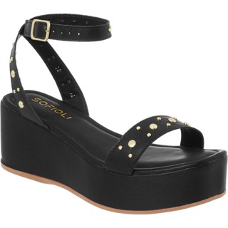 Sandália Feminina Anabela Plataforma Confortável Fivela Metal Blogueira Fashion Original Moda em Oferta na Shopee