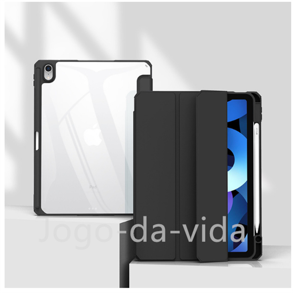 Capa Case Acrílico Magnética Com Suporte Caneta Para iPad 7/8/9 Geração 10.2/10.5 polegadaZK store