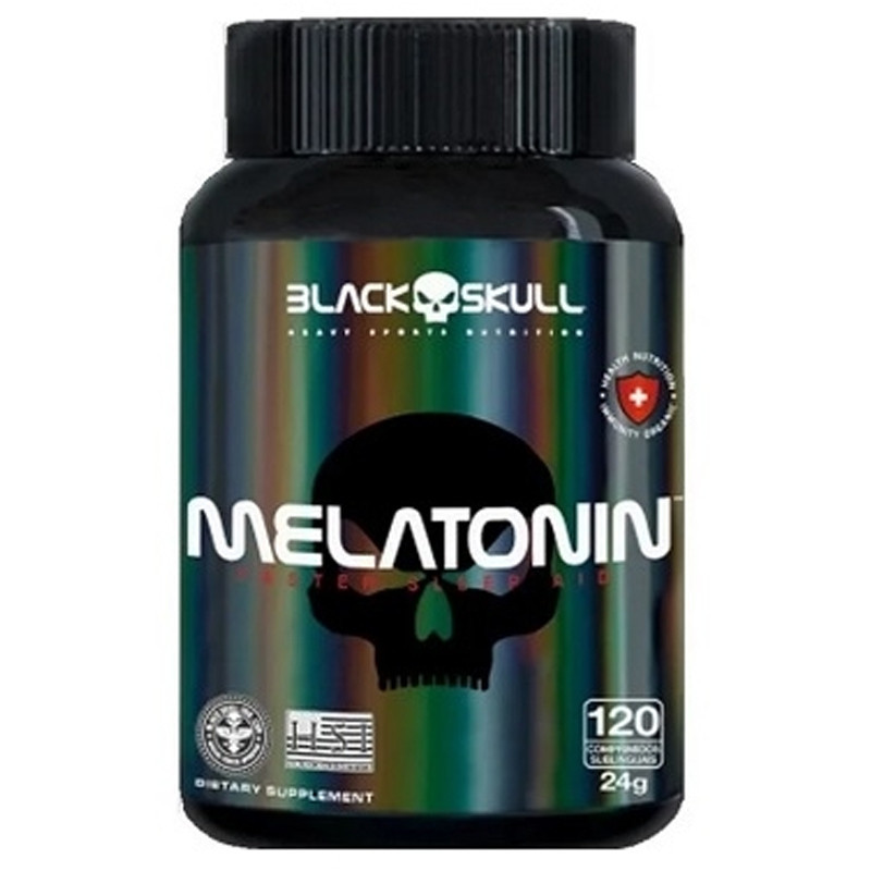 Melatonin Sublingual Black Skull 120 Comprimidos