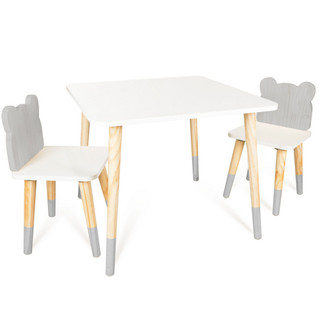 Kit Mesa e 2 Cadeiras Infantil Urso em Oferta na Shopee