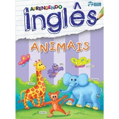 Livro de Atividades Infantil Aprendendo Inglês Animais